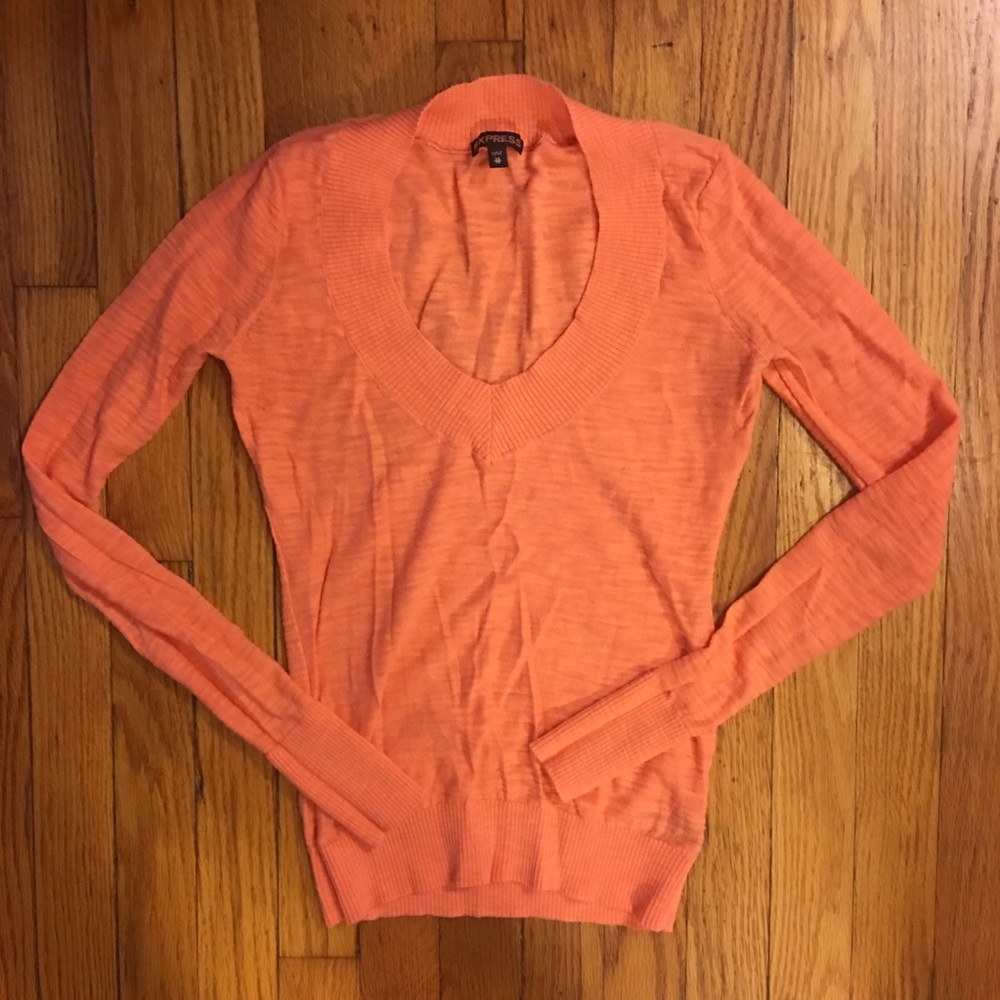 Express Lightweight Sweater Peach- XS